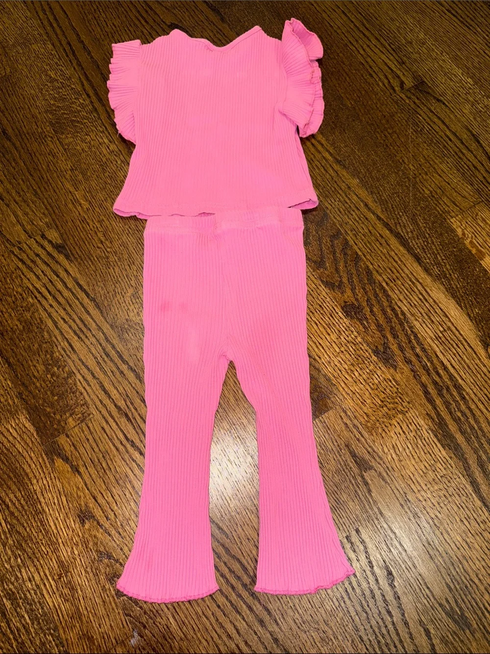 Pink Short Sleeve Two Piece Set Play Condition 9-12 Months